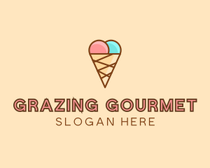 Sweet Ice Cream Cone  logo design