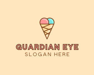 Sweet Ice Cream Cone  logo design