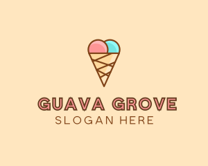 Sweet Ice Cream Cone  logo design