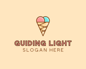 Sweet Ice Cream Cone  logo design