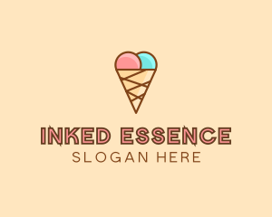 Sweet Ice Cream Cone  logo design