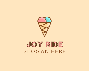 Sweet Ice Cream Cone  logo design