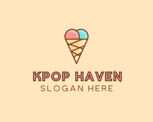 Sweet Ice Cream Cone  logo design