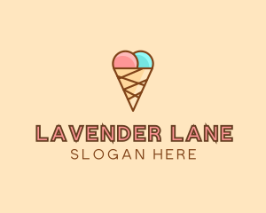 Sweet Ice Cream Cone  logo design