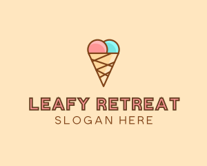 Sweet Ice Cream Cone  logo design