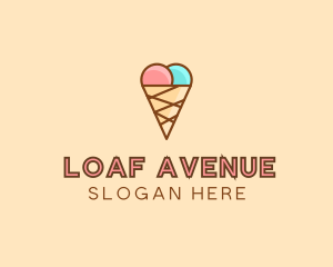 Sweet Ice Cream Cone  logo design