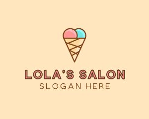 Sweet Ice Cream Cone  logo design