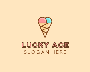 Sweet Ice Cream Cone  logo design