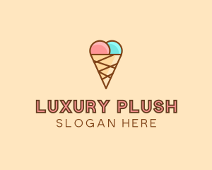 Sweet Ice Cream Cone  logo design