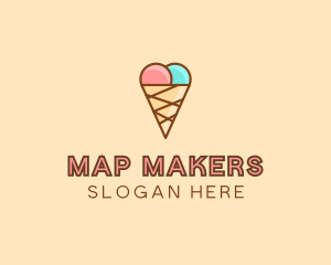 Sweet Ice Cream Cone  logo design