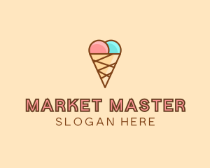 Sweet Ice Cream Cone  logo design