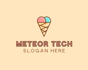 Sweet Ice Cream Cone  logo design