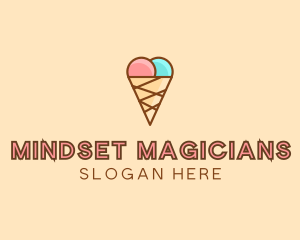 Sweet Ice Cream Cone  logo design