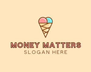 Sweet Ice Cream Cone  logo design