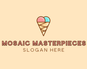 Sweet Ice Cream Cone  logo design