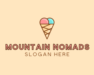 Sweet Ice Cream Cone  logo design