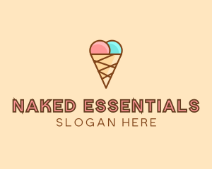 Sweet Ice Cream Cone  logo design