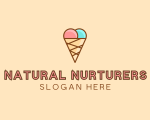 Sweet Ice Cream Cone  logo design