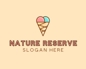 Sweet Ice Cream Cone  logo design