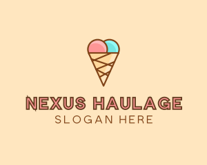 Sweet Ice Cream Cone  logo design