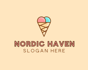 Sweet Ice Cream Cone  logo design