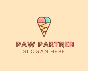 Sweet Ice Cream Cone  logo design