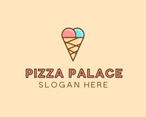 Sweet Ice Cream Cone  logo design