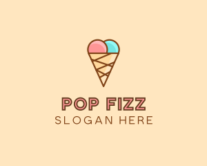 Sweet Ice Cream Cone  logo design