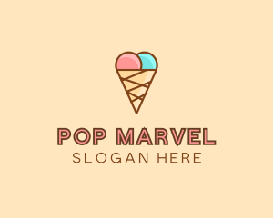 Sweet Ice Cream Cone  logo design