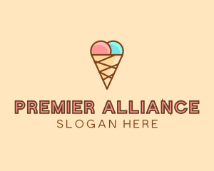 Sweet Ice Cream Cone  logo design