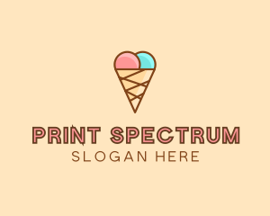 Sweet Ice Cream Cone  logo design