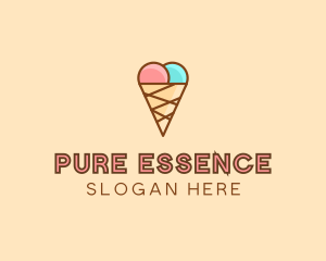 Sweet Ice Cream Cone  logo design