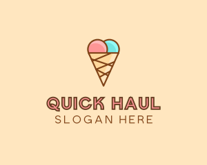 Sweet Ice Cream Cone  logo design