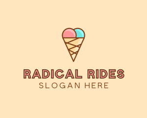 Sweet Ice Cream Cone  logo design