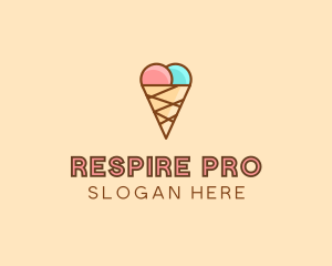 Sweet Ice Cream Cone  logo design