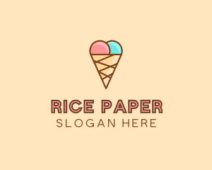 Sweet Ice Cream Cone  logo design