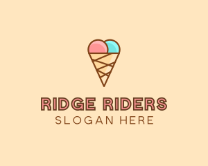 Sweet Ice Cream Cone  logo design