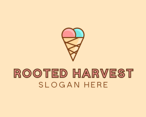 Sweet Ice Cream Cone  logo design