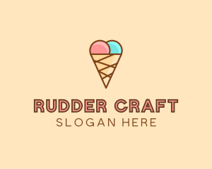 Sweet Ice Cream Cone  logo design