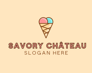 Sweet Ice Cream Cone  logo design