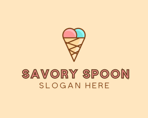 Sweet Ice Cream Cone  logo design