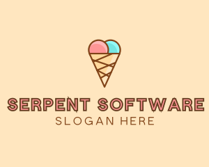 Sweet Ice Cream Cone  logo design