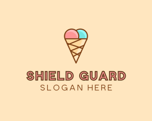 Sweet Ice Cream Cone  logo design