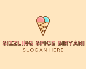 Sweet Ice Cream Cone  logo design