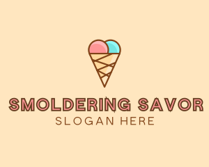 Sweet Ice Cream Cone  logo design