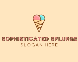 Sweet Ice Cream Cone  logo design