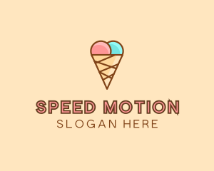 Sweet Ice Cream Cone  logo design