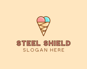 Sweet Ice Cream Cone  logo design