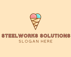 Sweet Ice Cream Cone  logo design