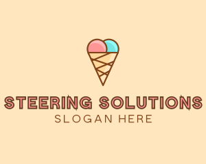 Sweet Ice Cream Cone  logo design